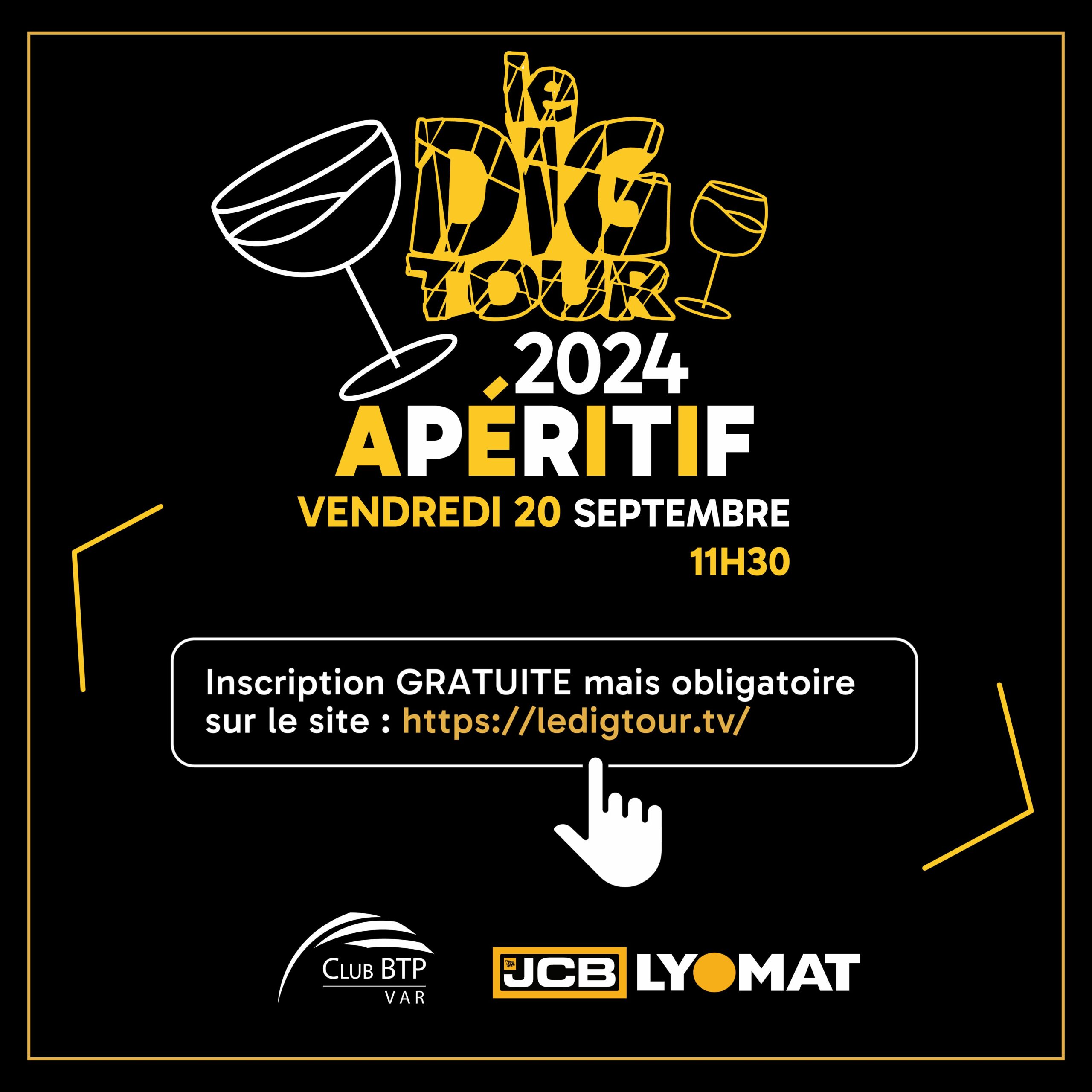 JCB LYOMAT – DIG TOUR : Apéritif