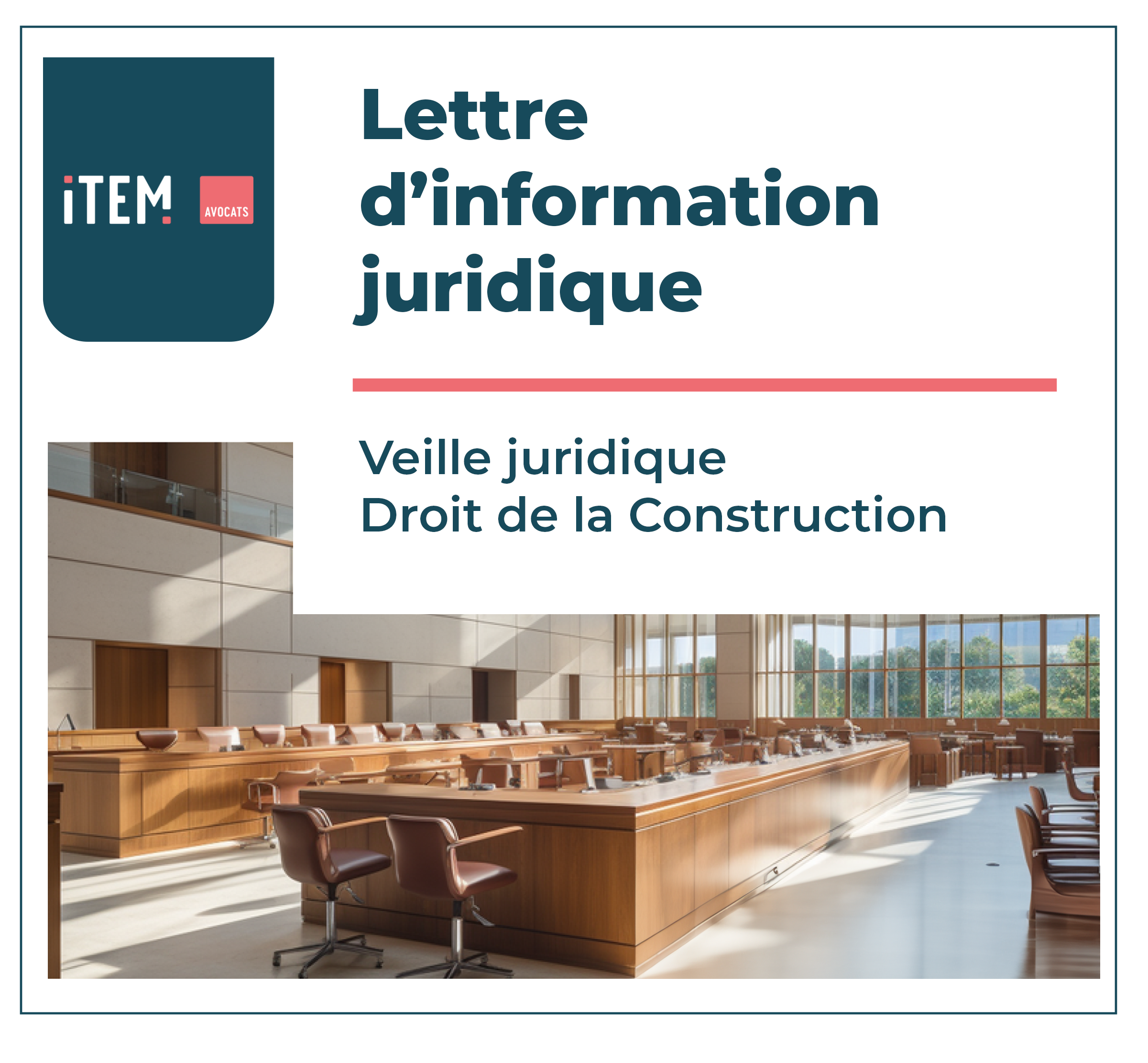 ITEM – Lettre d’information juridique