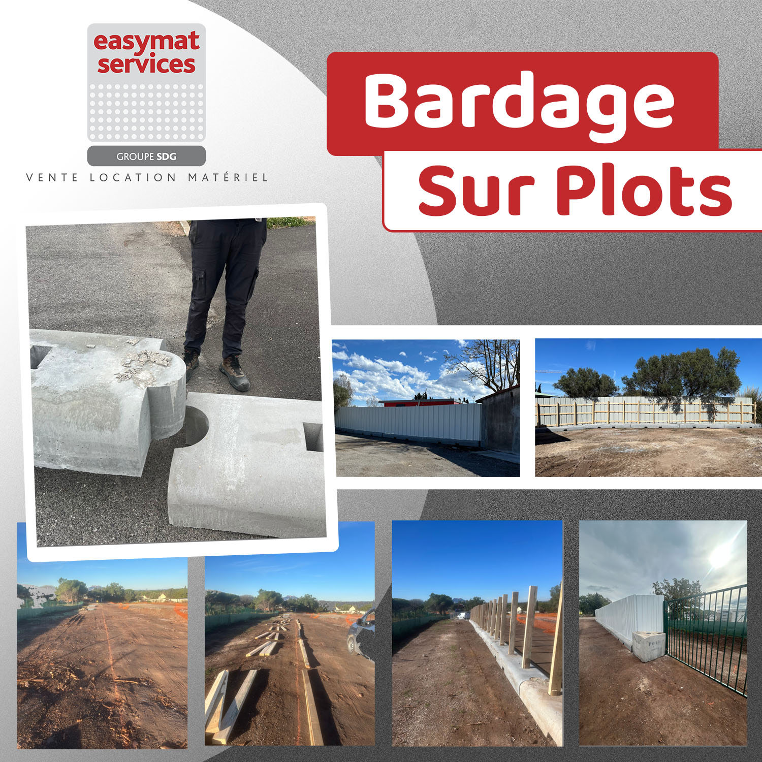 EASYMAT SERVICES – Le bardage sur plots