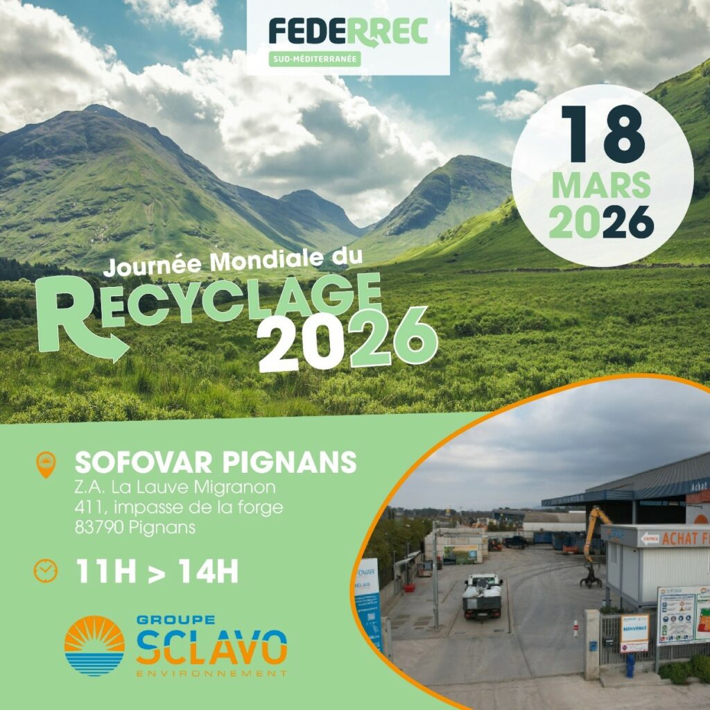 Journée mondiale du recyclage 2026 Pignans avec le groupe Sclavo