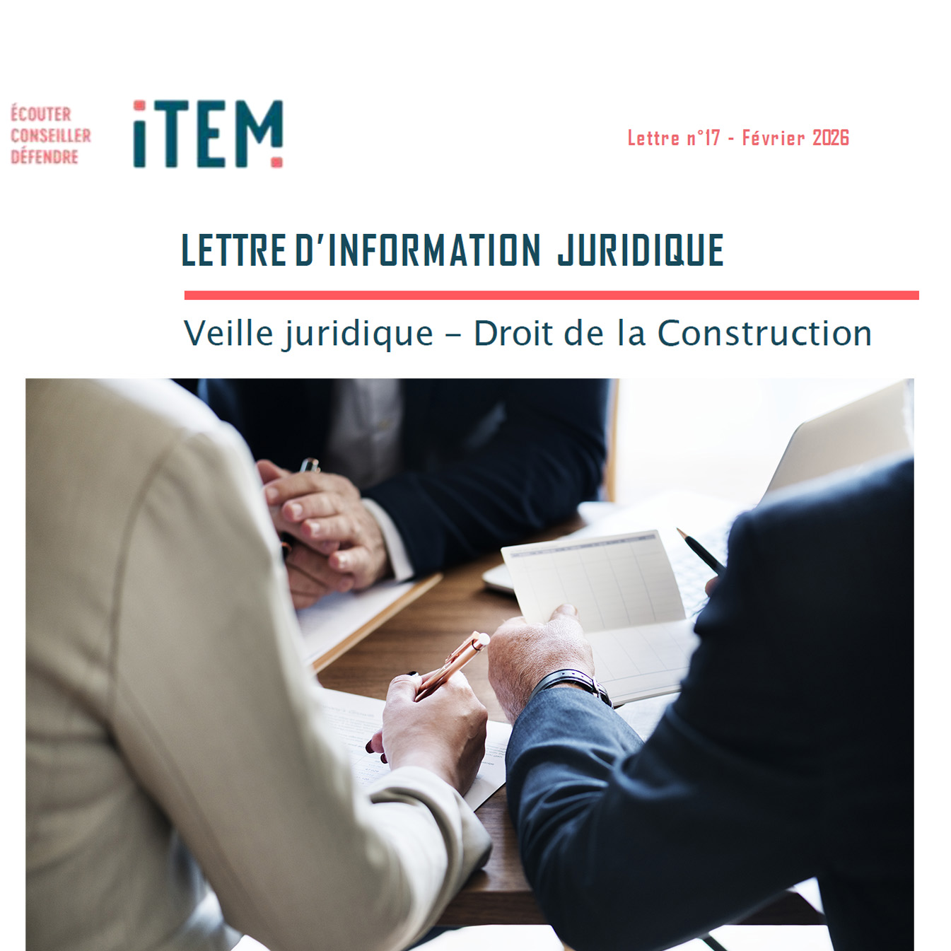 ITEM Lettre d'information Février 2026