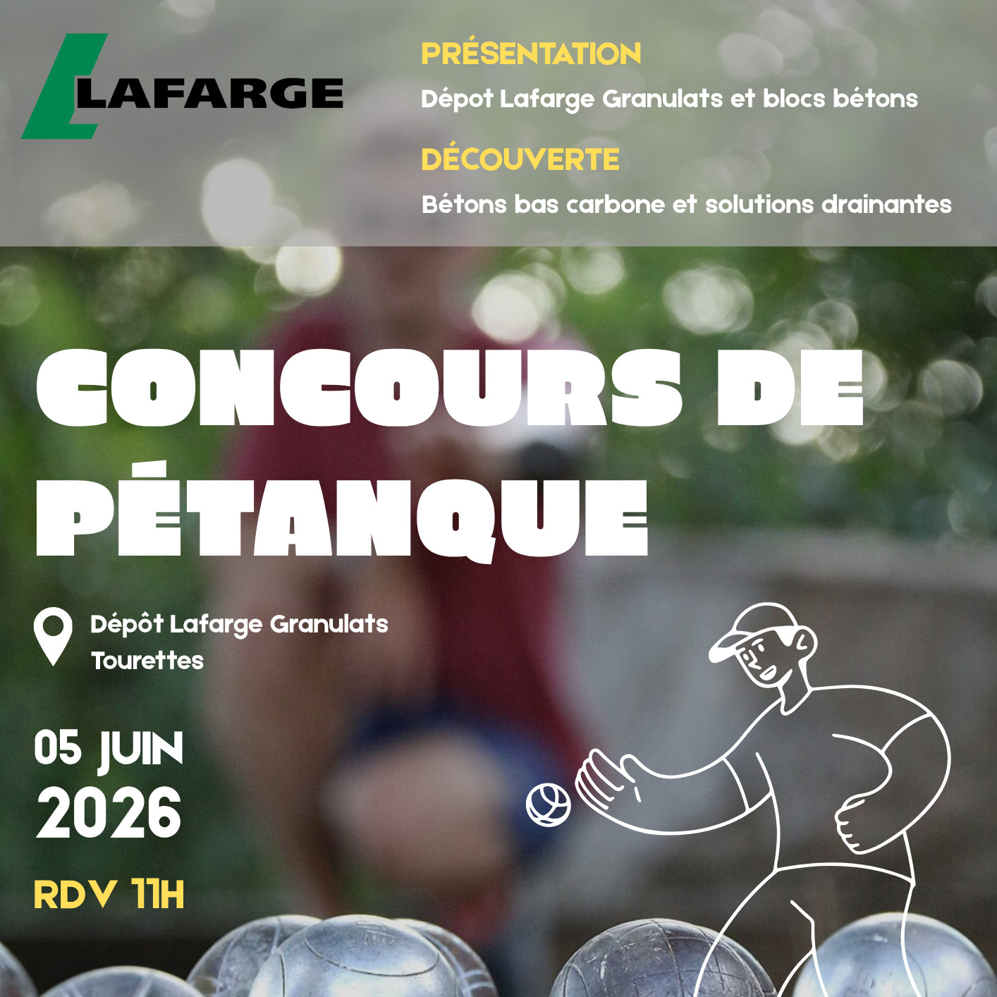 Journée Pétanque avec Lafarge