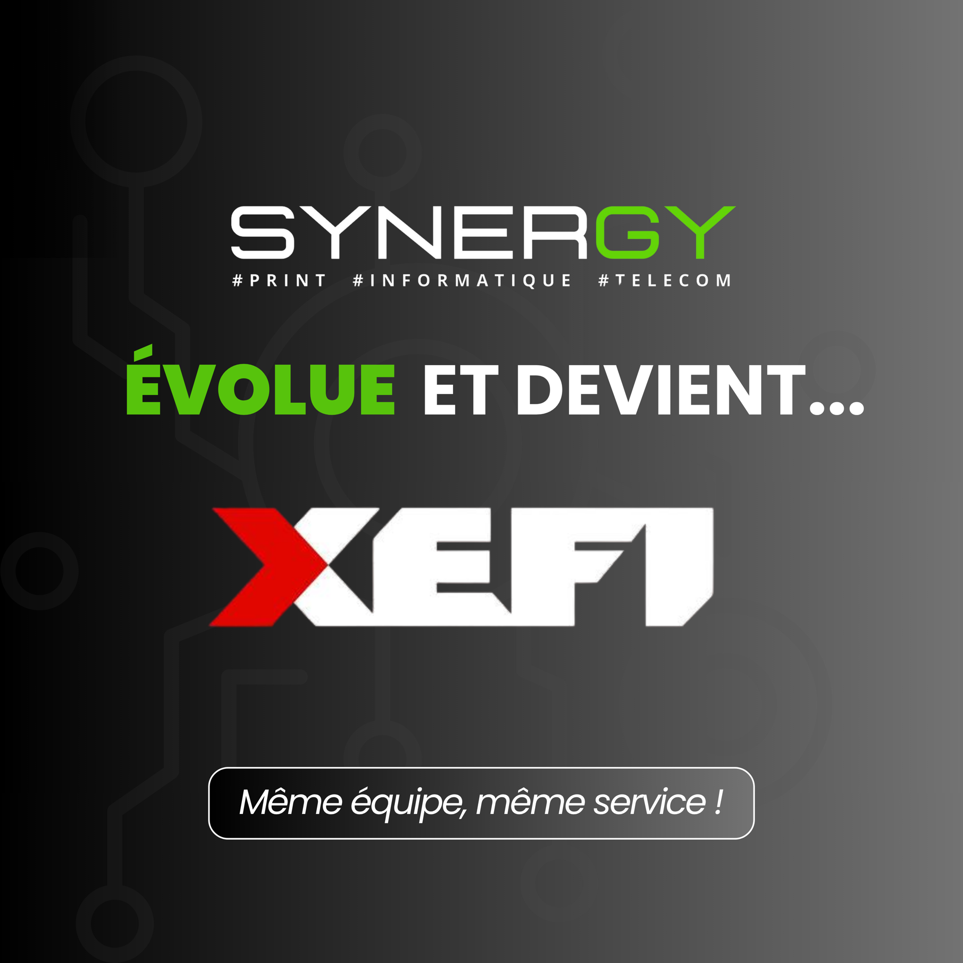 SYNERGY rejoint le groupe XEFI