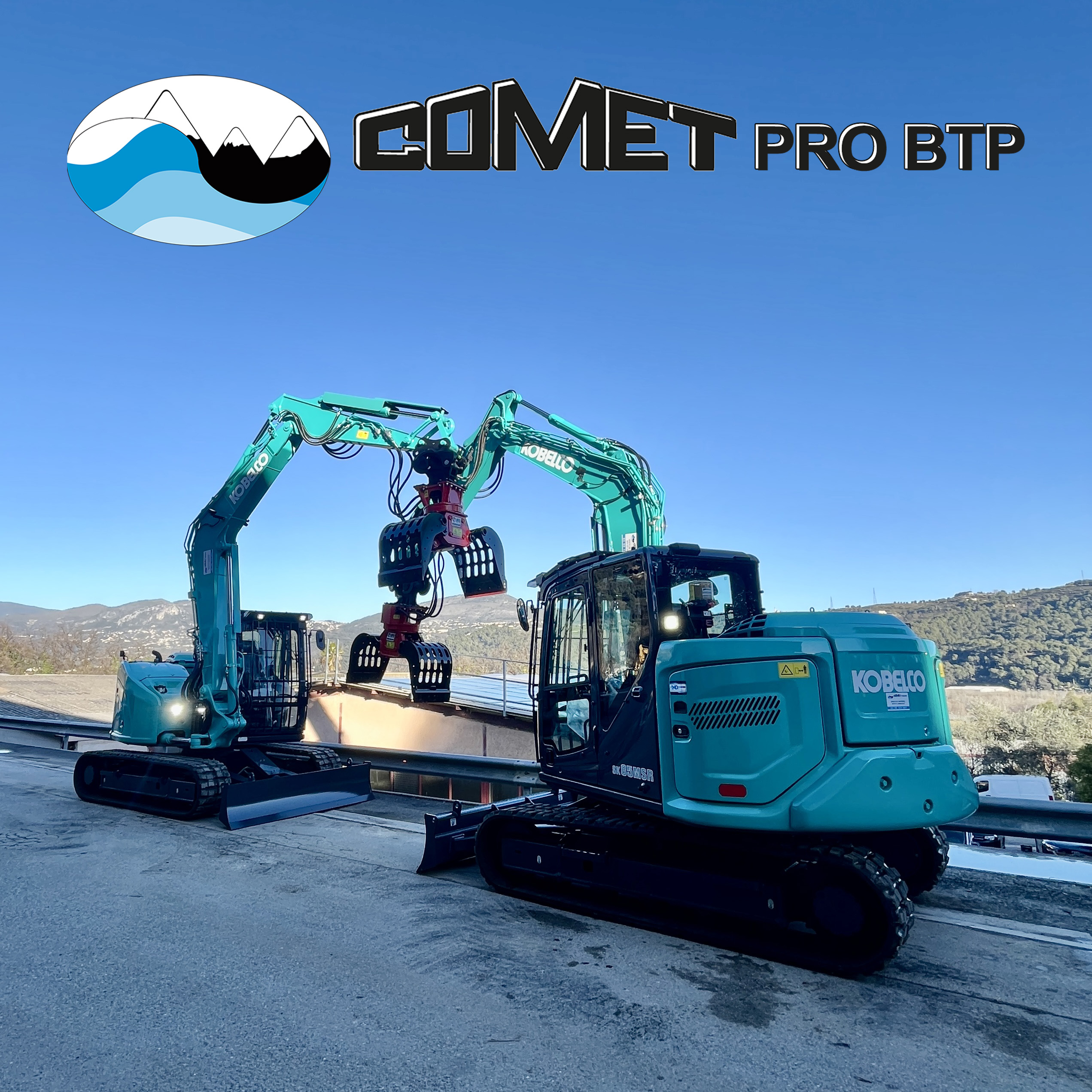 KOBELCO : Livraison de deux pelles SK85MSR-7