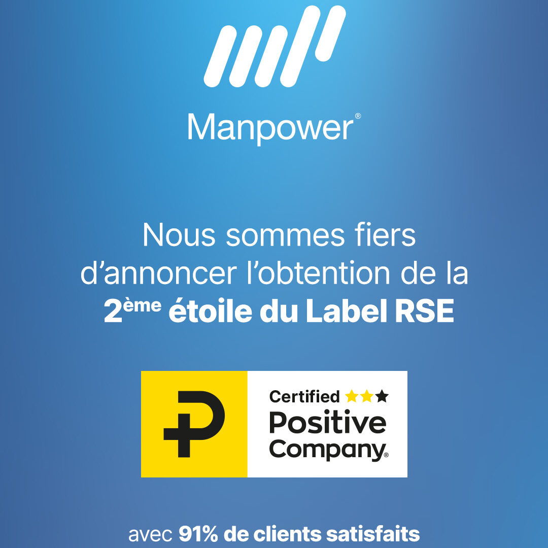 Manpower France décroche le label Positive Company !